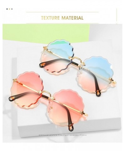 Frameless Fashion Women Sunglasses Outdoor Vacation Decorative Sunglasses Sunglasses Womens (Color : 6, Size : One Size) One ...