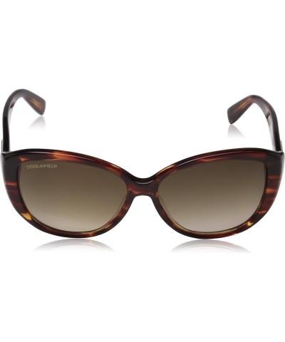 Dsquared DQ0128/S 71P Havana Cat Eye Sunglasses $28.60 Cat Eye