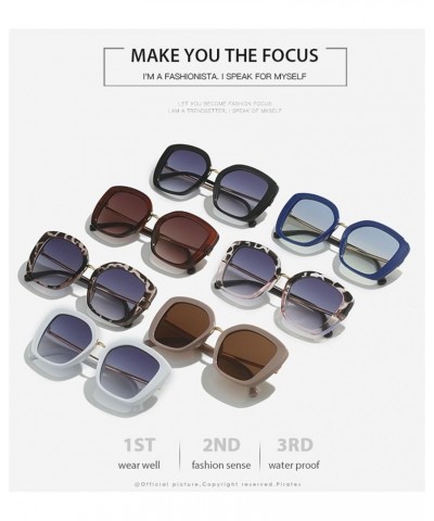 Square Large Frame Trendy Outdoor Men's And Women's Sunglasses G $17.98 Square