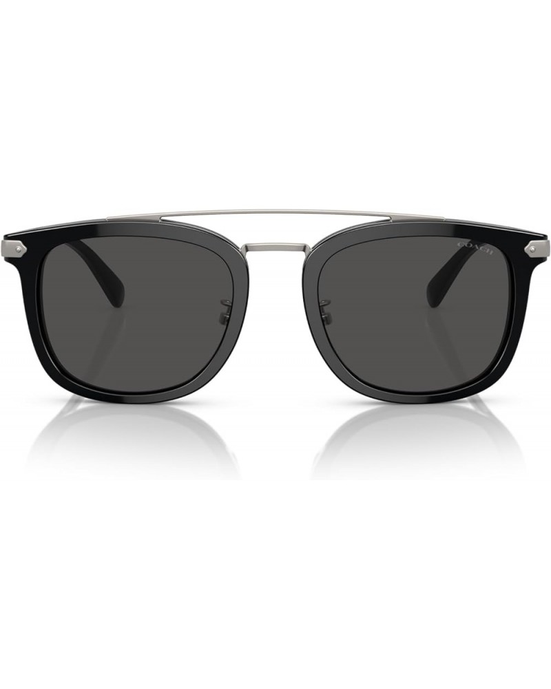 Men's Hc8382 Square Sunglasses Black/Grey Solid $80.66 Square