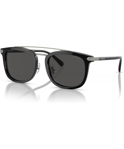 Men's Hc8382 Square Sunglasses Black/Grey Solid $80.66 Square