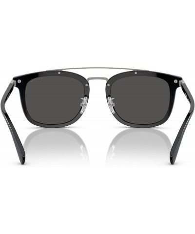 Men's Hc8382 Square Sunglasses Black/Grey Solid $80.66 Square