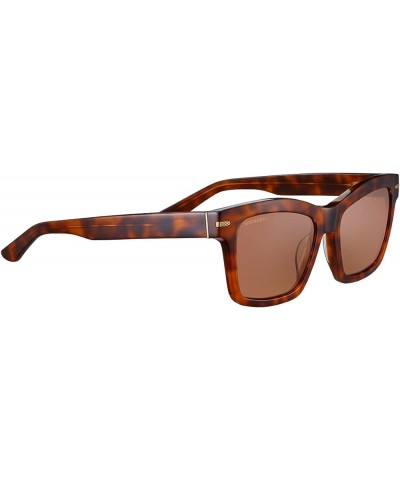 Women's Winona Square Sunglasses Shiny Classic Havana $51.60 Square