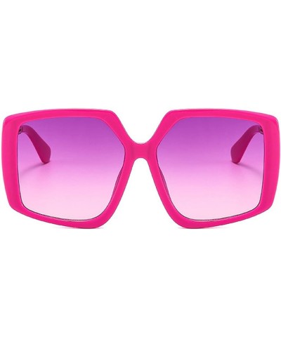 Oversized Modern Lrregular Sunglasses for Women Fashion Square Sun Glasses 80s 90s Retro Shades UV400 Protection Red $12.25 D...