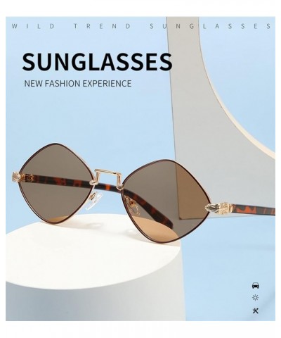 Retro Men's and Women's Metal Sunglasses Outdoor Sunshade Sunglasses (Color : C, Size : Medium) Medium H $18.10 Designer