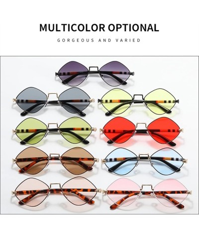 Retro Men's and Women's Metal Sunglasses Outdoor Sunshade Sunglasses (Color : C, Size : Medium) Medium H $18.10 Designer