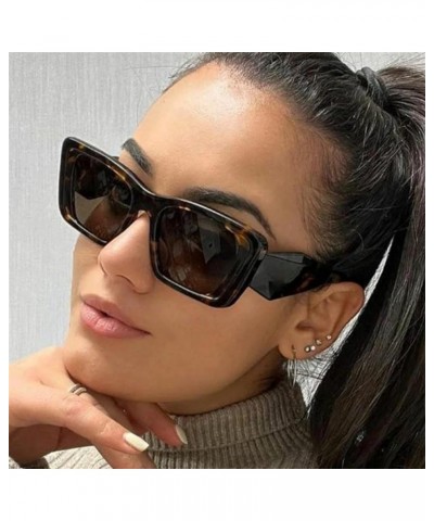 Cat Eye Large Frame Sunglasses Fashion Box Retro Sunglasses for Men and Women (Color : C, Size : 1) 1 G $12.64 Designer