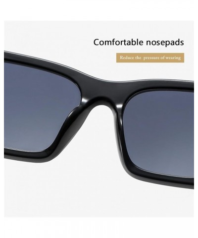 Cat Eye Large Frame Sunglasses Fashion Box Retro Sunglasses for Men and Women (Color : C, Size : 1) 1 G $12.64 Designer