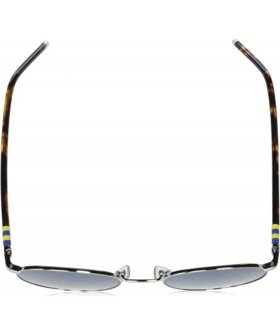 Men's Ph3133 Round Sunglasses Shiny Silver/Dark Blue $40.19 Round