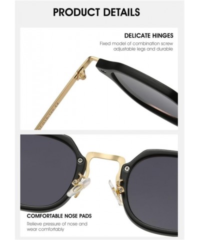 Men Round Sunglasses Women Metal Frame UV400 Sun Glasses Men's Female Eyewear Female Metal Frame 2 $17.22 Rectangular