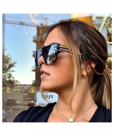 Fashion Men and Women Sunglasses Outdoor Holiday Street Shooting Decorative Sunglasses (Color : B, Size : 1) 1 F $16.38 Designer