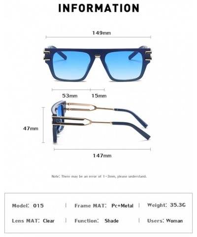 Fashion Men and Women Sunglasses Outdoor Holiday Street Shooting Decorative Sunglasses (Color : B, Size : 1) 1 F $16.38 Designer