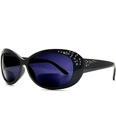 Cateyes Vintage Bifocal Reading Sunglasses for Women Bold Fashion Rhinestone 2 Pack $11.99 Designer