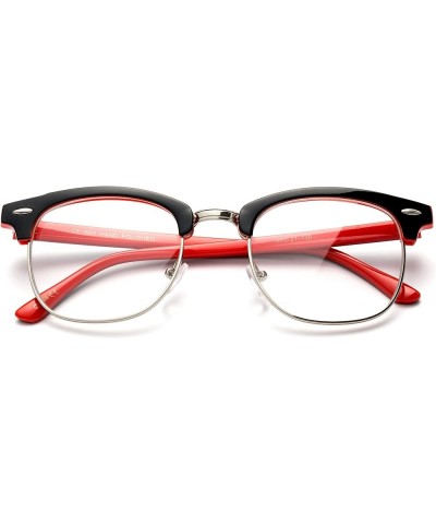 Babo" Slim Oval Style Celebrity Fashionista Pattern Temple Reading Glasses Vintage Black/Red $7.64 Square