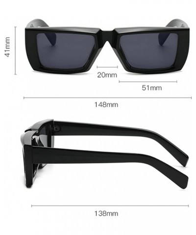 Classic Vintage Square Sunglasses Women Men Retro Rectangle Sun Glasses Eyewear Lady UV400 Shades Grey $10.59 Square