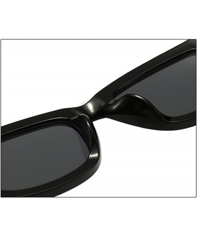 Rectangular Small Frame Fashion Sunglasses for Men and Women (Color : C, Size : 1) 1 G $17.32 Designer