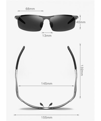 Polarized Sunglasses for Men Fishing Outdoor Sunshade Driving (Color : B, Size : Medium) Medium B $16.19 Designer