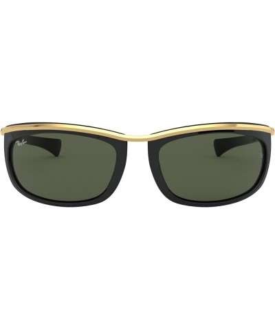 Rb2319 Olympian I Oval Sunglasses Black/G-15 Green $66.64 Oval