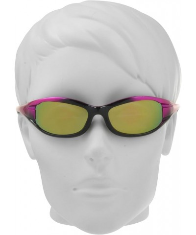 Motorcycle Sunglasses Foam Padded PETITE Women, Girls and Boys. Hot Pink Mirror Lime $13.67 Goggle