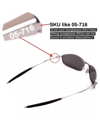 Emerald Mirror Coated Polarized Replacement Lenses for Oakley Whisker Sunglasses $6.82 Square