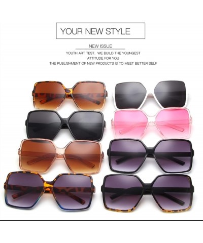 Fashion Decorative Sunglasses Retro Large Frame Sunglasses for Men and Women (Color : B, Size : 1) 1 D $15.05 Designer