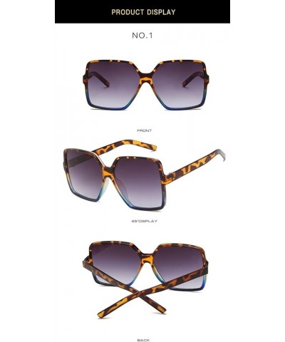 Fashion Decorative Sunglasses Retro Large Frame Sunglasses for Men and Women (Color : B, Size : 1) 1 D $15.05 Designer