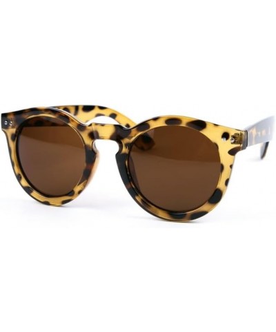 Classic Vintage Fashion Round Sunglasses P2120 Tortoise Brown $8.95 Round