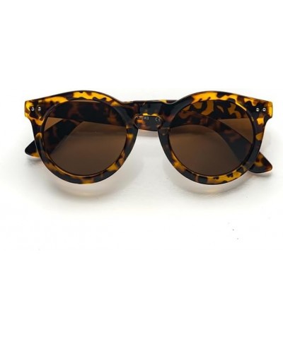 Classic Vintage Fashion Round Sunglasses P2120 Tortoise Brown $8.95 Round