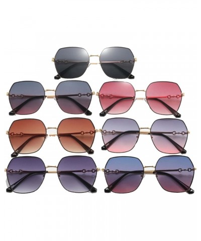 Women Hexagonal Sunglasses (Black) $9.03 Hexagonal