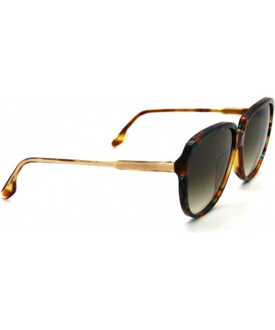 Sunglasses VB 618 S 224 Blonde Havana/Petrol Havana $51.92 Cat Eye