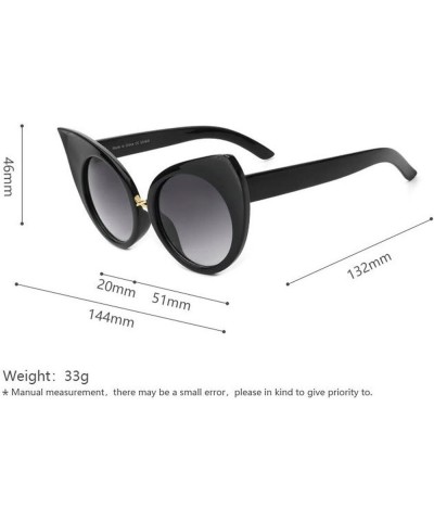 Cat Eye Shaped Trendy Vintage Sunglasses For Women and Men UV400 Protection Round Frame Sun Glasses Red $10.23 Designer