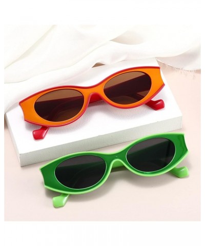 Cat Eye Retro Men And Women Sunglasses Outdoor Vacation Driving Trend UV400 Sunglasses Gift E $17.41 Designer