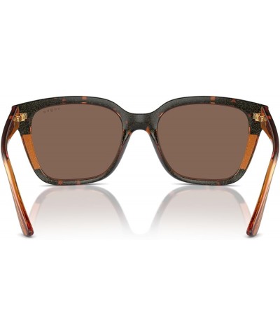 Women's Vo5558s Square Sunglasses Brown $35.31 Square