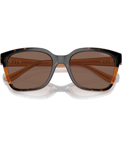 Women's Vo5558s Square Sunglasses Brown $35.31 Square