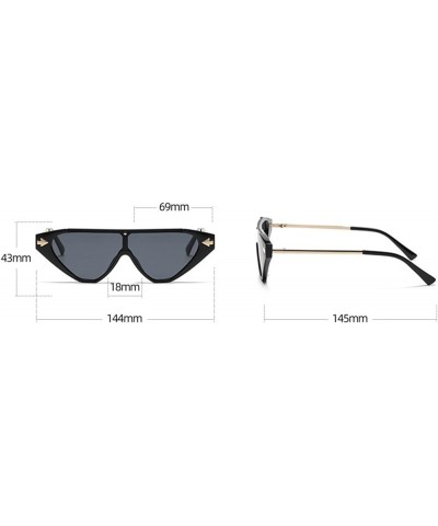 Riding Driving Fashion Street Shooting Decorative Sunglasses Men and Women Outdoor Vacation Beach Sunglasses (Color : F, Size...