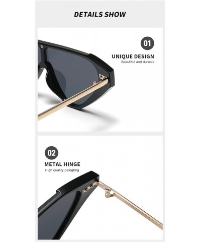 Riding Driving Fashion Street Shooting Decorative Sunglasses Men and Women Outdoor Vacation Beach Sunglasses (Color : F, Size...