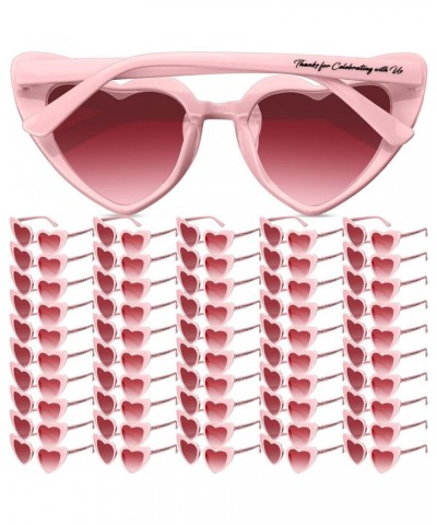 50 Pcs Wedding Bridal Sunglasses Party Favors for Guests Bulk Heart Shaped Sunglasses Bachelorette Birthday Gifts Pink $18.48...