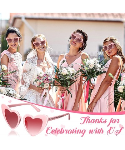 50 Pcs Wedding Bridal Sunglasses Party Favors for Guests Bulk Heart Shaped Sunglasses Bachelorette Birthday Gifts Pink $18.48...