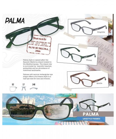 Palma Photochromic Progressive Eyewear | UV400 Sunglass for Outdoor | Bluelight Eyeglass for HEV Devices | Bundle Forest 0.00...