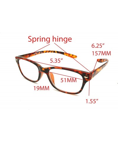 ColorViper Lightweight Plastic Hanging Reading Glasses Free Pouch SPRING HINGE Shiny Tortoise Clear Unissex $17.50 Sport