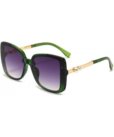 Butterfly Large Frame Sunglasses Fashion Temple Sunglasses UV Protection Progressive Sunglasses Gray,green $3.73 Square