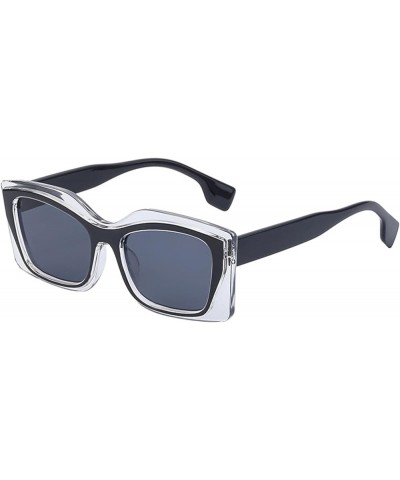 Punk Small Frame Cat Eye Men and Women Fashion Sunglasses Street Photography Decoration (Color : C, Size : 1) 1 E $16.42 Cat Eye