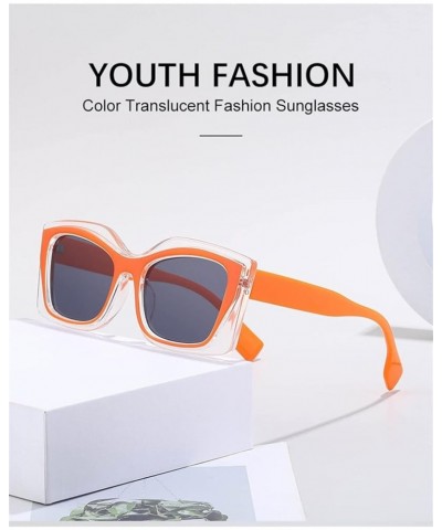 Punk Small Frame Cat Eye Men and Women Fashion Sunglasses Street Photography Decoration (Color : C, Size : 1) 1 E $16.42 Cat Eye