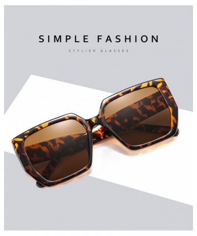 Polygon Large Frame Square Sunglasses Men and Women Fashion Outdoor Decorative Sunglasses (Color : C, Size : 1) 1 C $16.64 De...