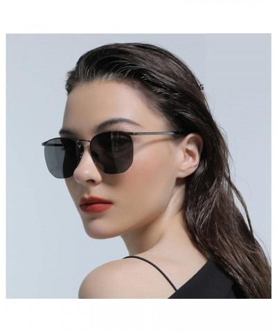 Metal Polarized Sunglasses for Men and Women Outdoor Vacation Sunshades (Color : A, Size : Medium) Medium A $15.88 Designer