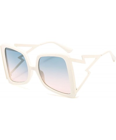 Large Bow Square Sunglasses New Luxury Brand Large Frame Gradient Sunglasses for Women Summer Sunshade (Color : AS Shows, Siz...