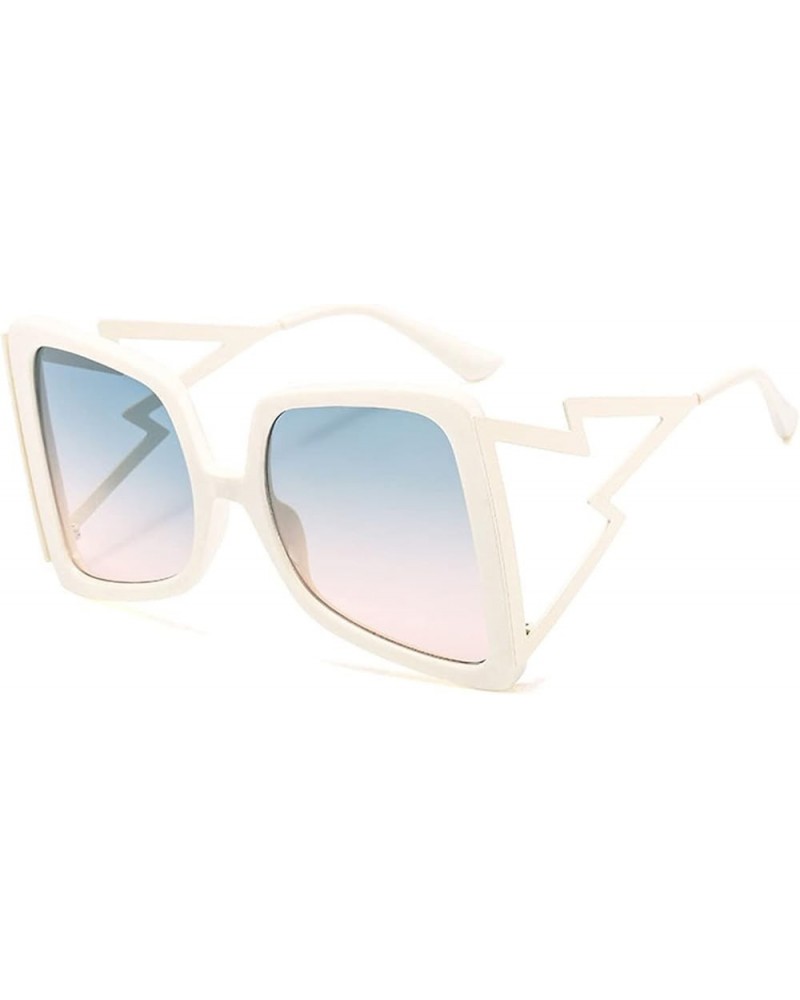 Large Bow Square Sunglasses New Luxury Brand Large Frame Gradient Sunglasses for Women Summer Sunshade (Color : AS Shows, Siz...