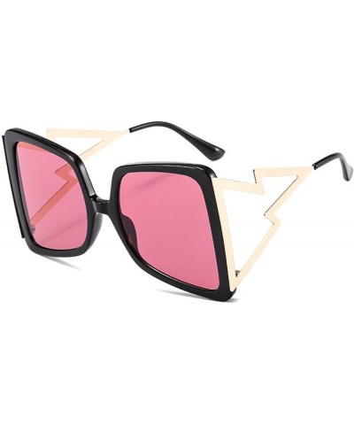 Large Bow Square Sunglasses New Luxury Brand Large Frame Gradient Sunglasses for Women Summer Sunshade (Color : AS Shows, Siz...