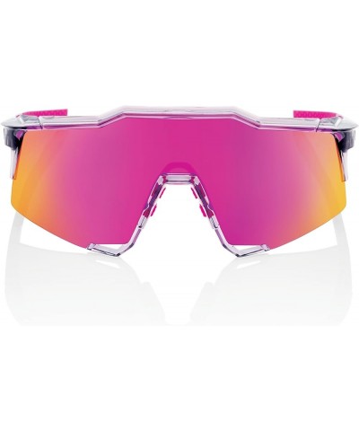 Speedcraft Sunglasses Soft Tact Mint, One Size One Size Polished Translucent Grey -Purple Multilayer Mirror Lens $49.28 Designer