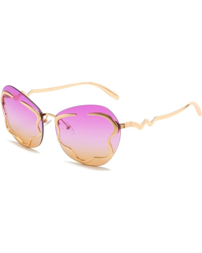 Fashion Men and Women Decorative Sunglasses Outdoor Holiday Shade Beach (Color : G, Size : Medium) Medium C $18.13 Designer